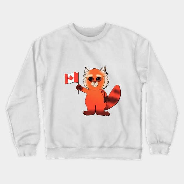 Toronto Red Panda Crewneck Sweatshirt by HCShannon